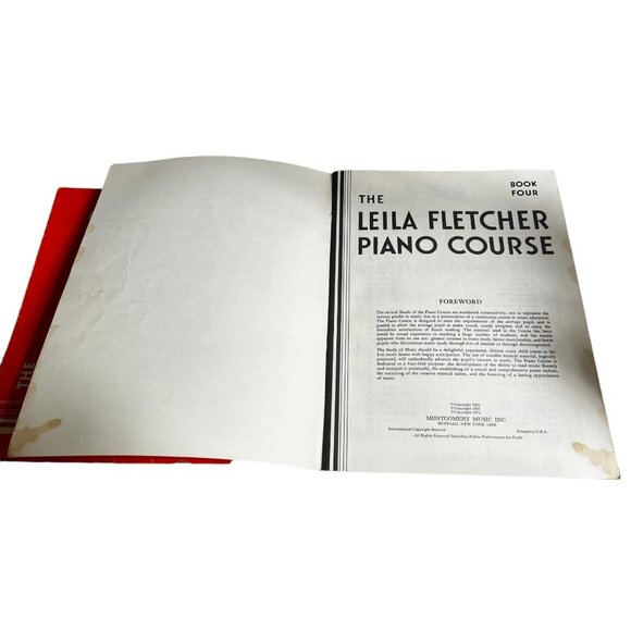 Vintage Bundle of 2 Leila Fletcher Piano Course Sheet Music Books 1 & 4 Paperbac - Picture 10 of 12